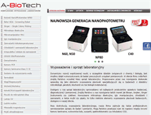 Tablet Screenshot of a-biotech.pl